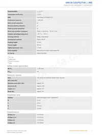 IME08-1B5PSZT0K Datasheet Page 3