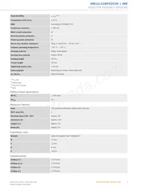 IME12-02BPSZC0K Datasheet Page 3