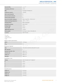 IME18-05BPSZC0K Datasheet Pagina 3