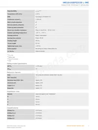 IME18-05BPSZC0S Datasheet Page 3