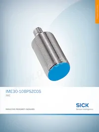 IME30-10BPSZC0S Datasheet Cover