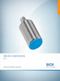 IME30-15BPOZC0S Datasheet Cover