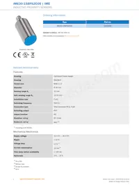 IME30-15BPSZC0S Datasheet Page 2