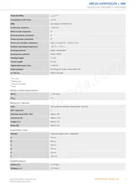 IME30-20NPOZC0S Datasheet Pagina 3