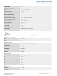 IME30-20NPSZC0S Datasheet Page 3