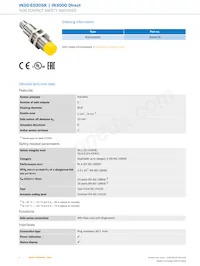 IN30-E0305K Datasheet Pagina 2