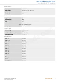 IN30-E0305K Datasheet Page 3