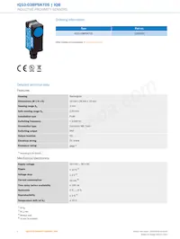 IQ10-03BPSKT0S Datasheet Pagina 2