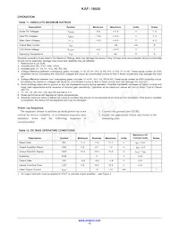 KAF-18500-NXA-JH-AA-08 Datasheet Page 12