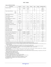 KAF-18500-NXA-JH-AE-08 Datasheet Page 8