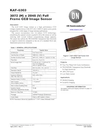 KAF-6303-AAA-CP-B2 Datasheet Cover