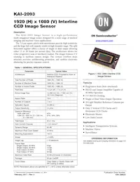 KAI-2093-ABA-CP-AE Datasheet Cover