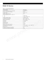 KGZ-10SP-5PIN REV1 Datasheet Pagina 2