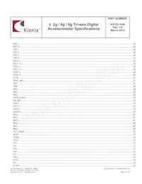 KX123-1039 Datasheet Pagina 3