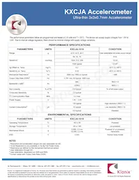 KXCJA-1019 Datasheet Page 2