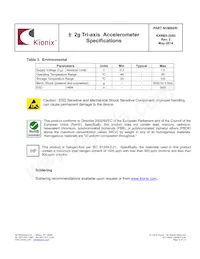 KXRB5-2050-PR Datasheet Pagina 5