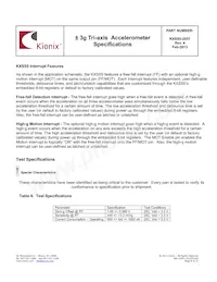 KXSS5-2057-PR Datasheet Pagina 8