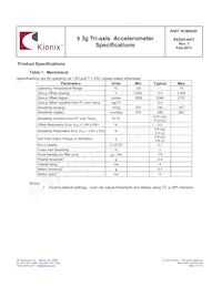 KXSS5-4457-PR Datasheet Page 2