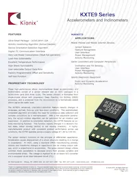 KXTE9-4100 Datenblatt Cover