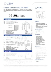 LA 125-P/SP4 Datasheet Cover