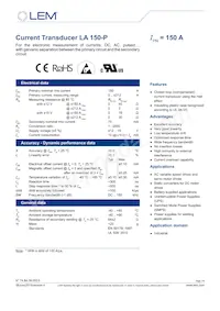 LA 150-P Datasheet Cover