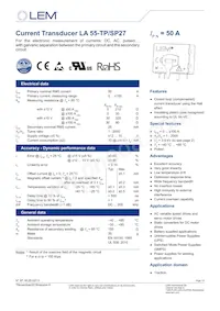 LA 55-TP/SP27 Datasheet Cover