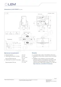 LA 55-TP/SP27 Datasheet Page 3