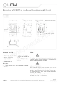 LAX 100-NP Datasheet Page 12