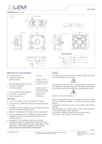LF 210-S Datasheet Pagina 7