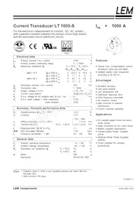 LT 1005-S Datenblatt Cover