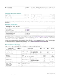 MAX30208CLB+T Datasheet Page 2