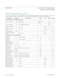 MAX31875R0TZS+ Datasheet Page 3