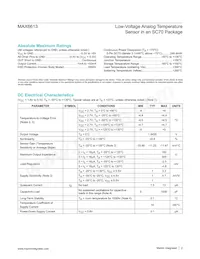 MAX6613MXK+B5B Datasheet Page 2