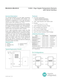 MAX6632MUT+T Datasheet Cover