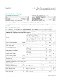 MAX6662MSA+T Datenblatt Seite 2