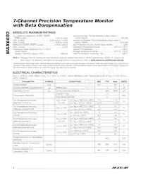 MAX6693UP9A+TG05 Datasheet Page 2