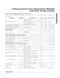 MAX6694TE9A+T Datasheet Page 3