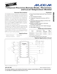 MAX6698EE34+T Datasheet Cover