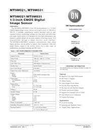 MT9M031I12STC-DPBR1 Datasheet Cover
