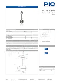 PLS-081B-6VAI 데이터 시트 표지