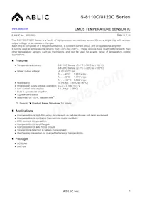 S-8120CPF-DRB-TF-G Datasheet Cover