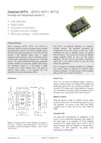 SHT10 Datenblatt Cover