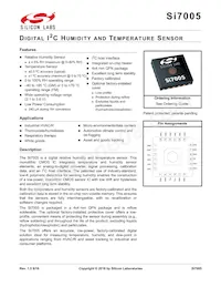 SI7005-B-GMR Datasheet Cover