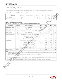 SI7006-A20-IMR Datasheet Page 4