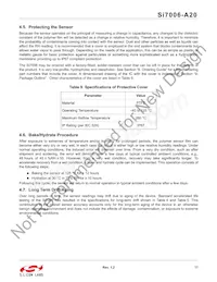 SI7006-A20-IMR Datasheet Page 17
