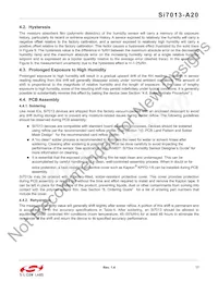 SI7013-A20-YM1 Datasheet Page 17