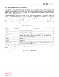 SI7021-A20-YM0R Datasheet Page 19