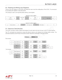 SI7021-A20-YM0R Datasheet Pagina 23
