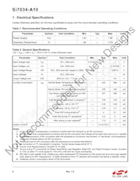 SI7034-A10-IMR Datasheet Page 4