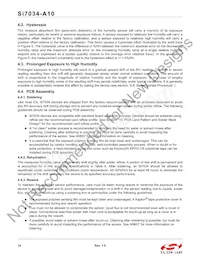 SI7034-A10-IMR Datasheet Page 14